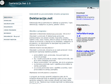 Tablet Screenshot of deklaracije.net
