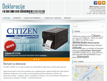 Tablet Screenshot of deklaracije.com
